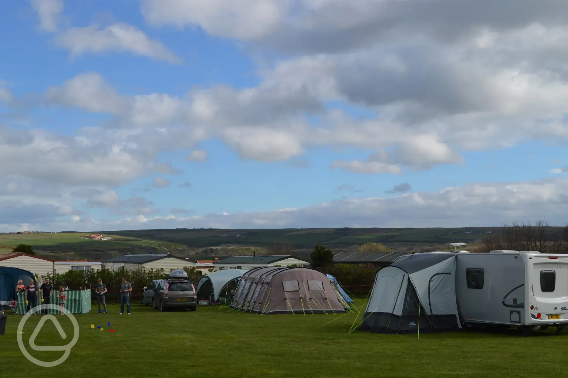 Pitches at Runswick Bay Caravan and Camping Park