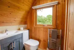Deluxe Mega Pod shower room with a toilet Deluxe Mega Pod shower room with a toilet