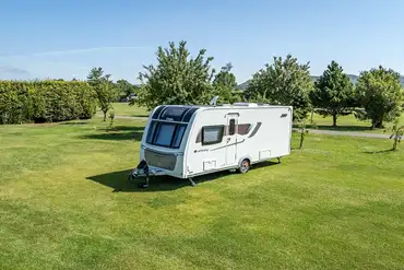 Electric grass touring pitches with 10 amp hook ups