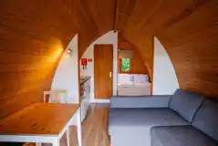 Mega Pod Interior including bedding pack as optional extra