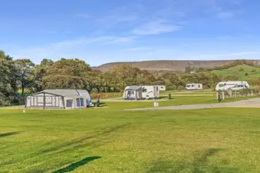 Fully serviced hardstanding super pitches overlooking the Hambleton Hills