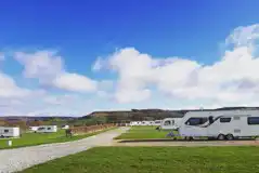 Fully serviced hardstanding super pitches with views of the North York Moors Fully serviced hardstanding super pitches with views of the North York Moors