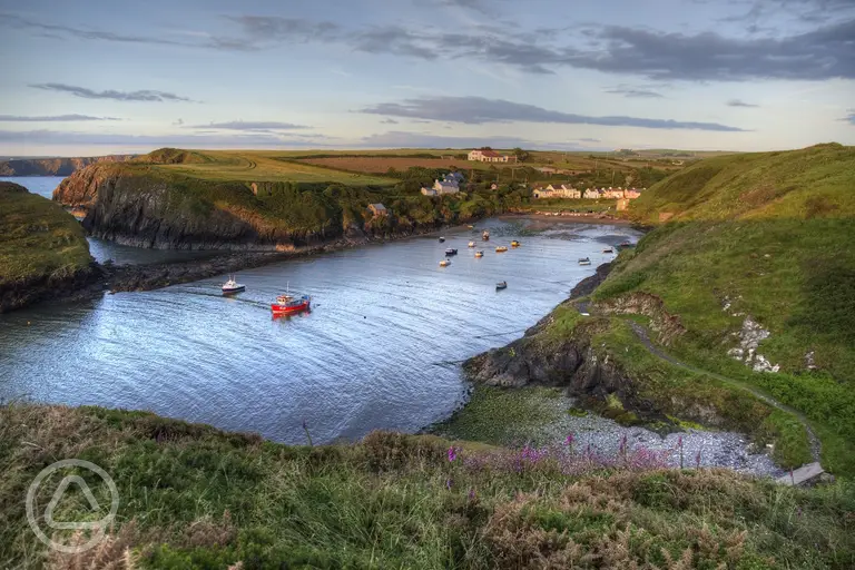 Abercastle at golden hour