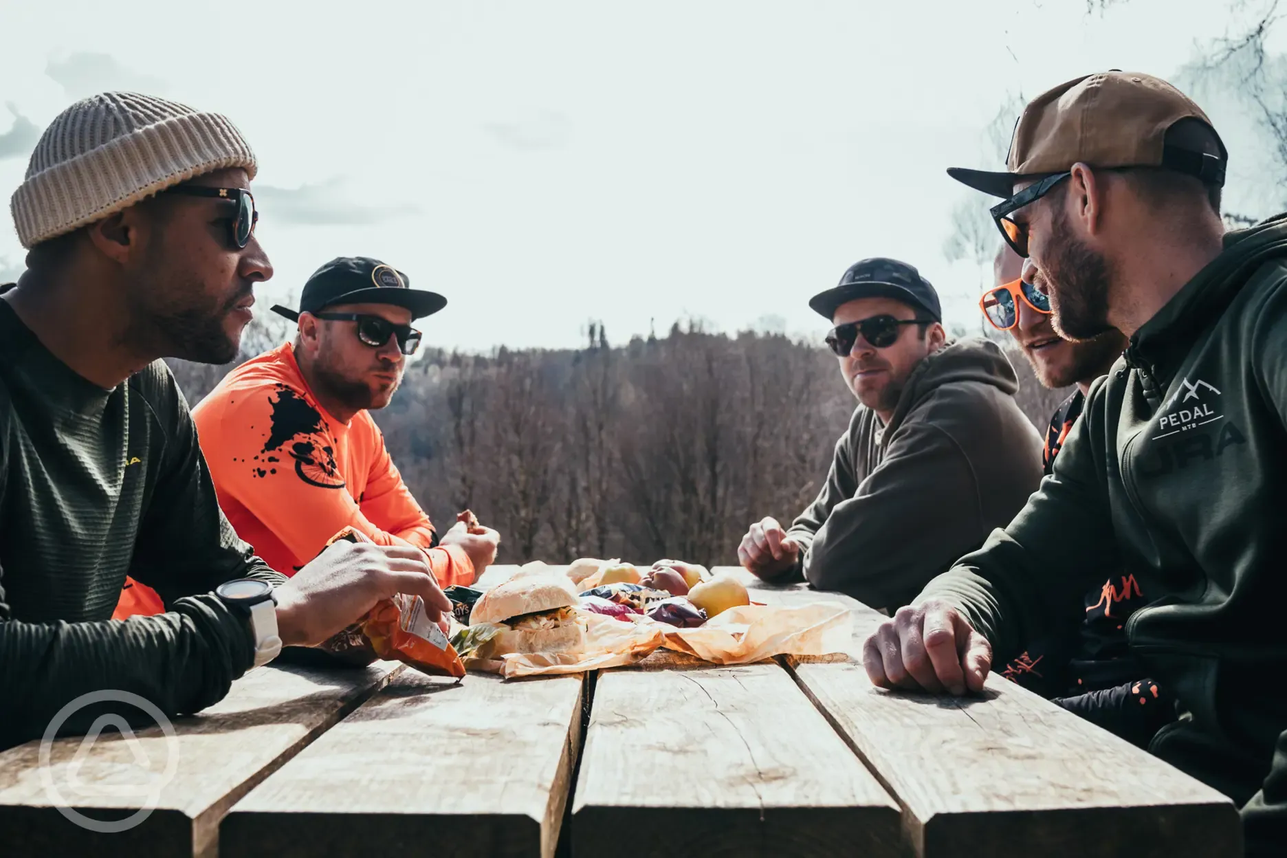 Refreshments on the bike trails