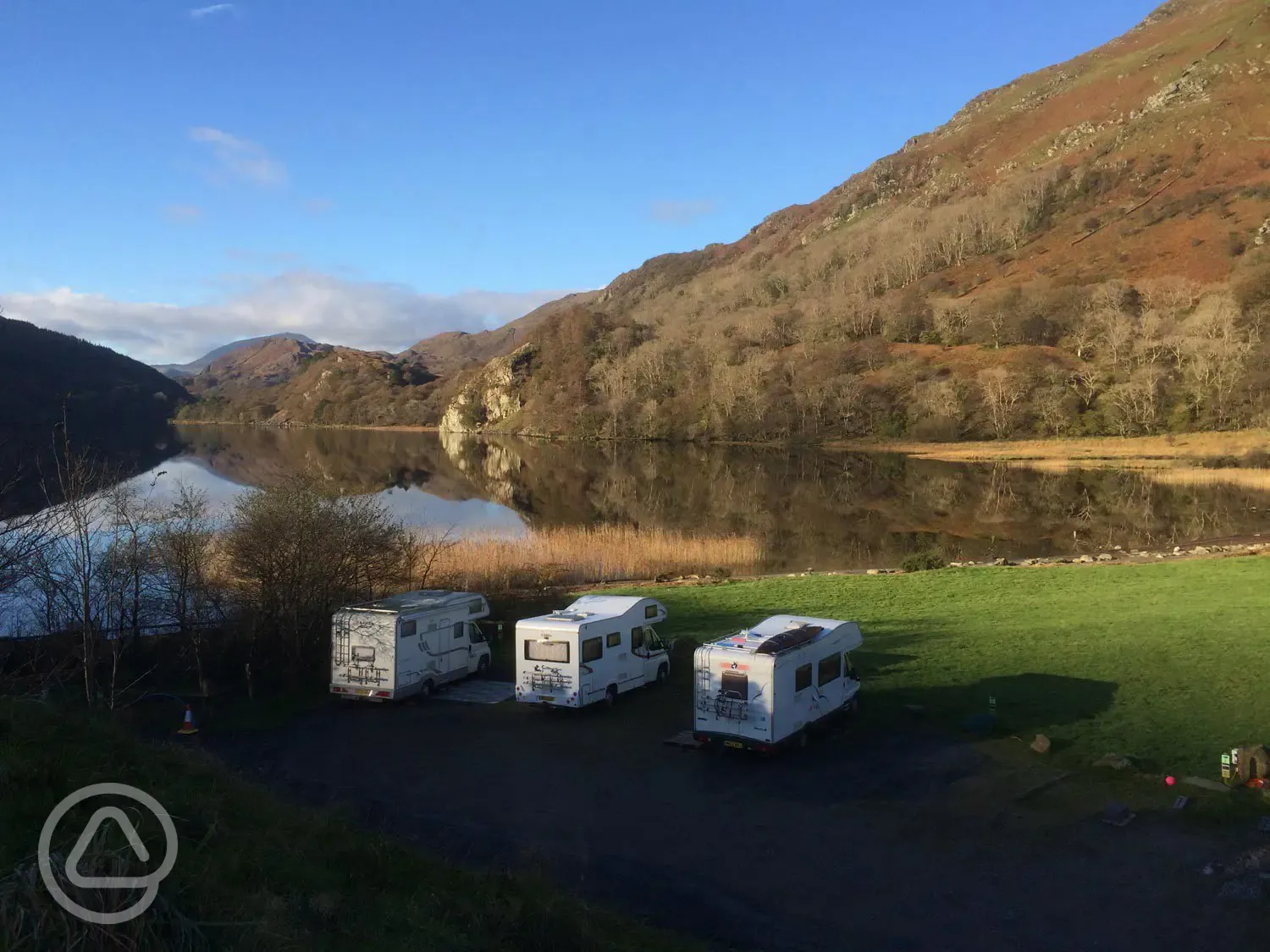 Caravans at LLyn Gwynant