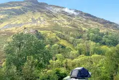 Roof tent on hardstanding pitch Roof tent on hardstanding pitch