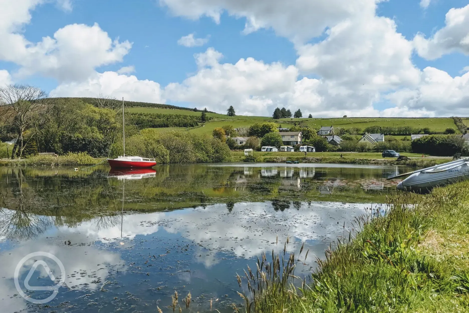 Lakeside caravan pitches