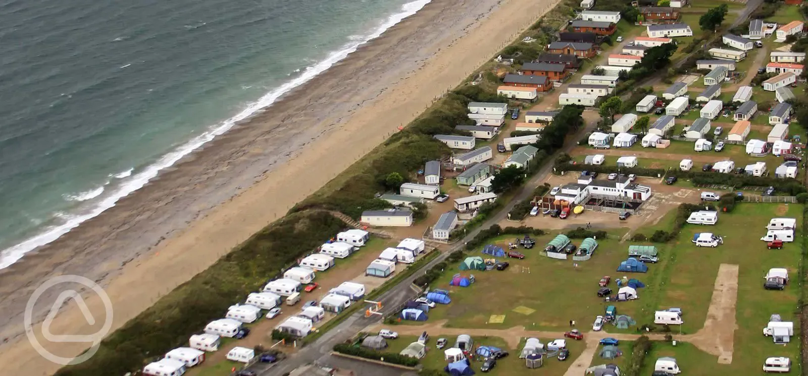 Overview of site at Abererch Sands Holiday Centre
