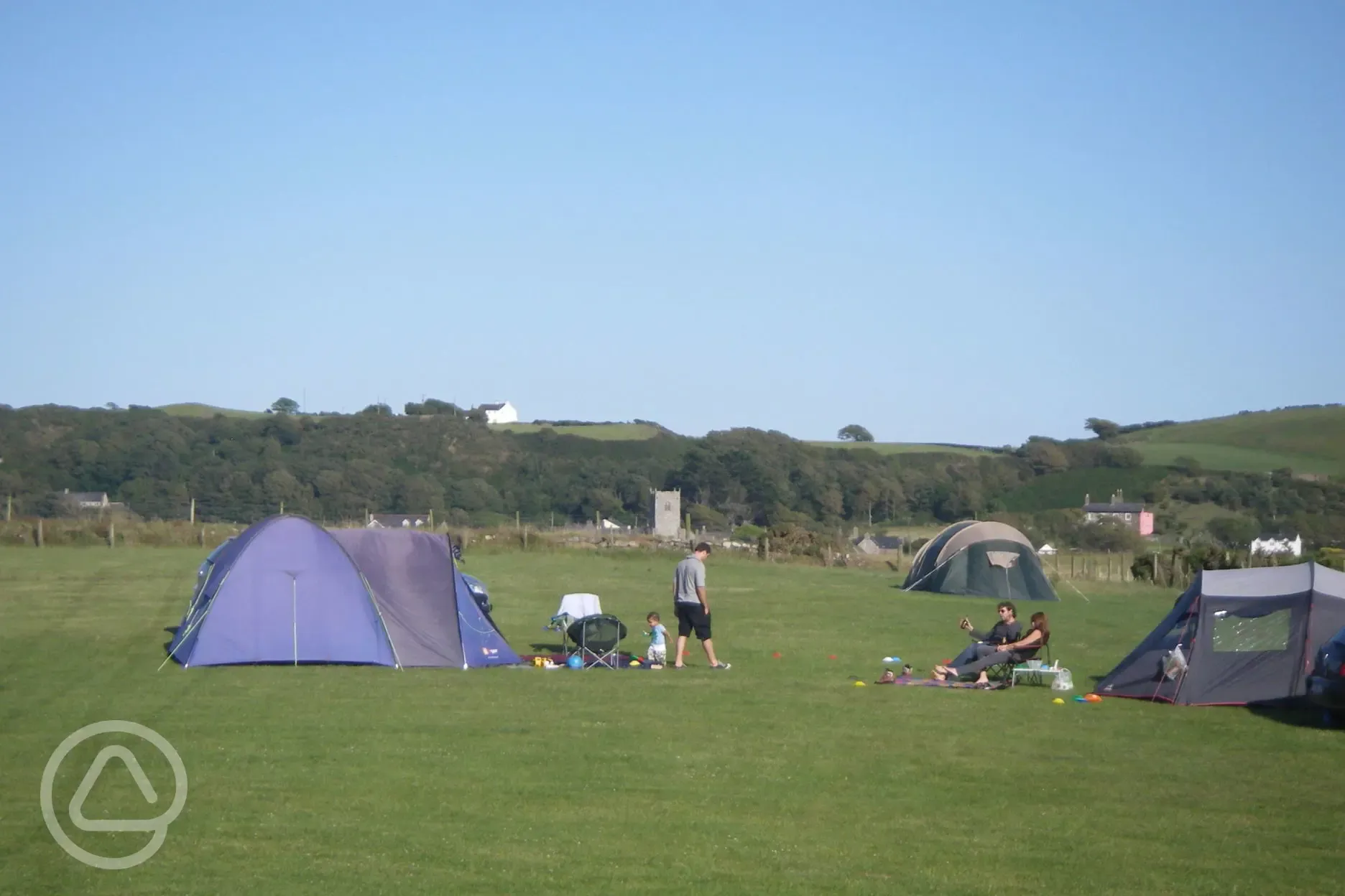 campsite at Rhydolion