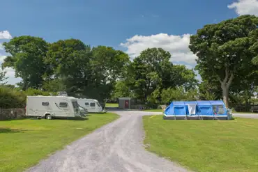 Electric grass touring and tent pitches