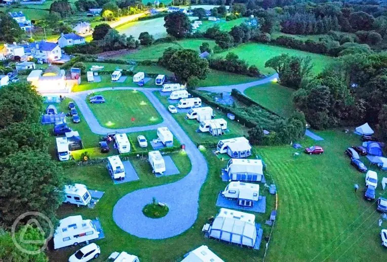 Aerial of site