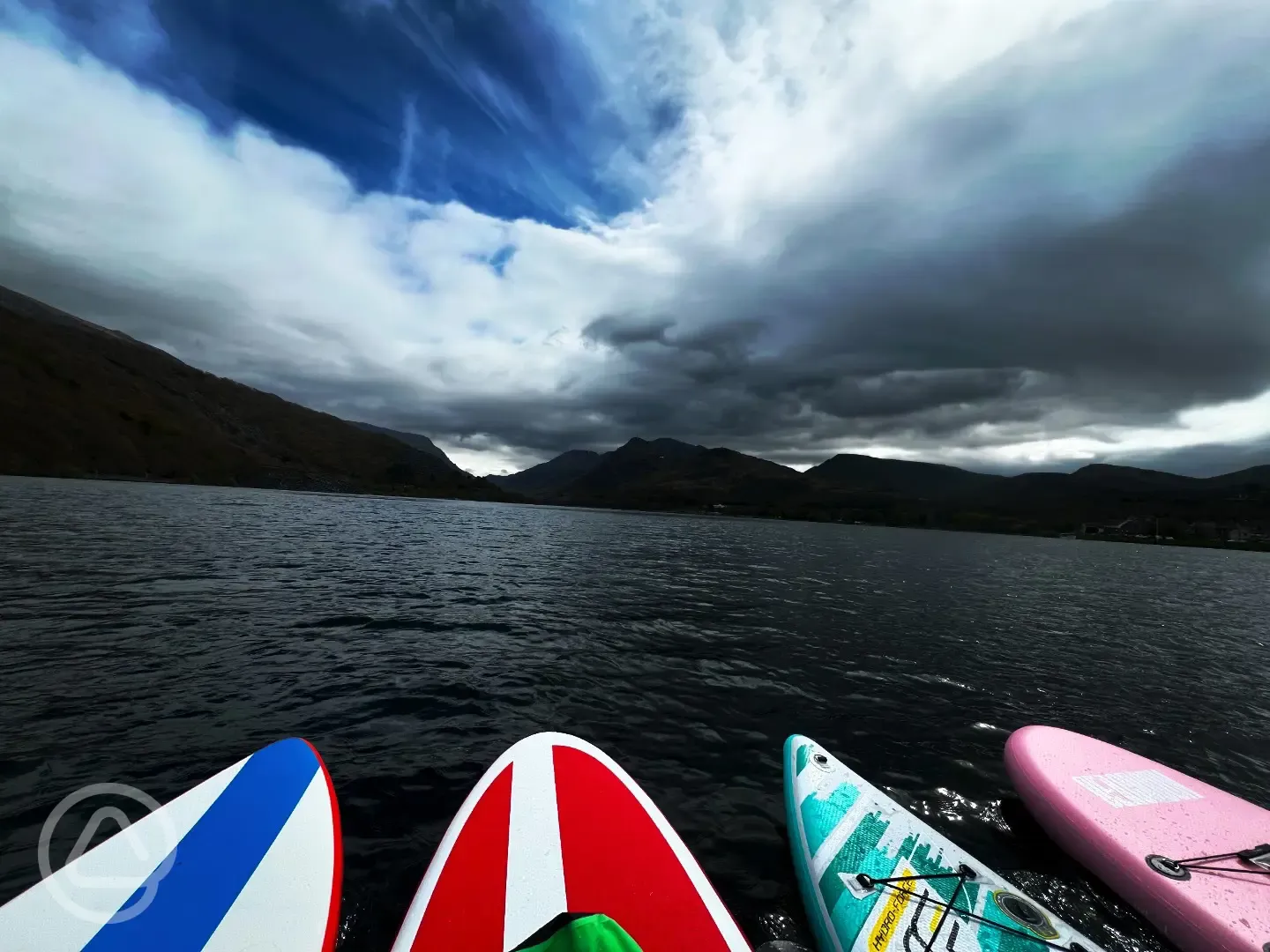 Paddleboarding at Llyn Padarn - 10 minutes away