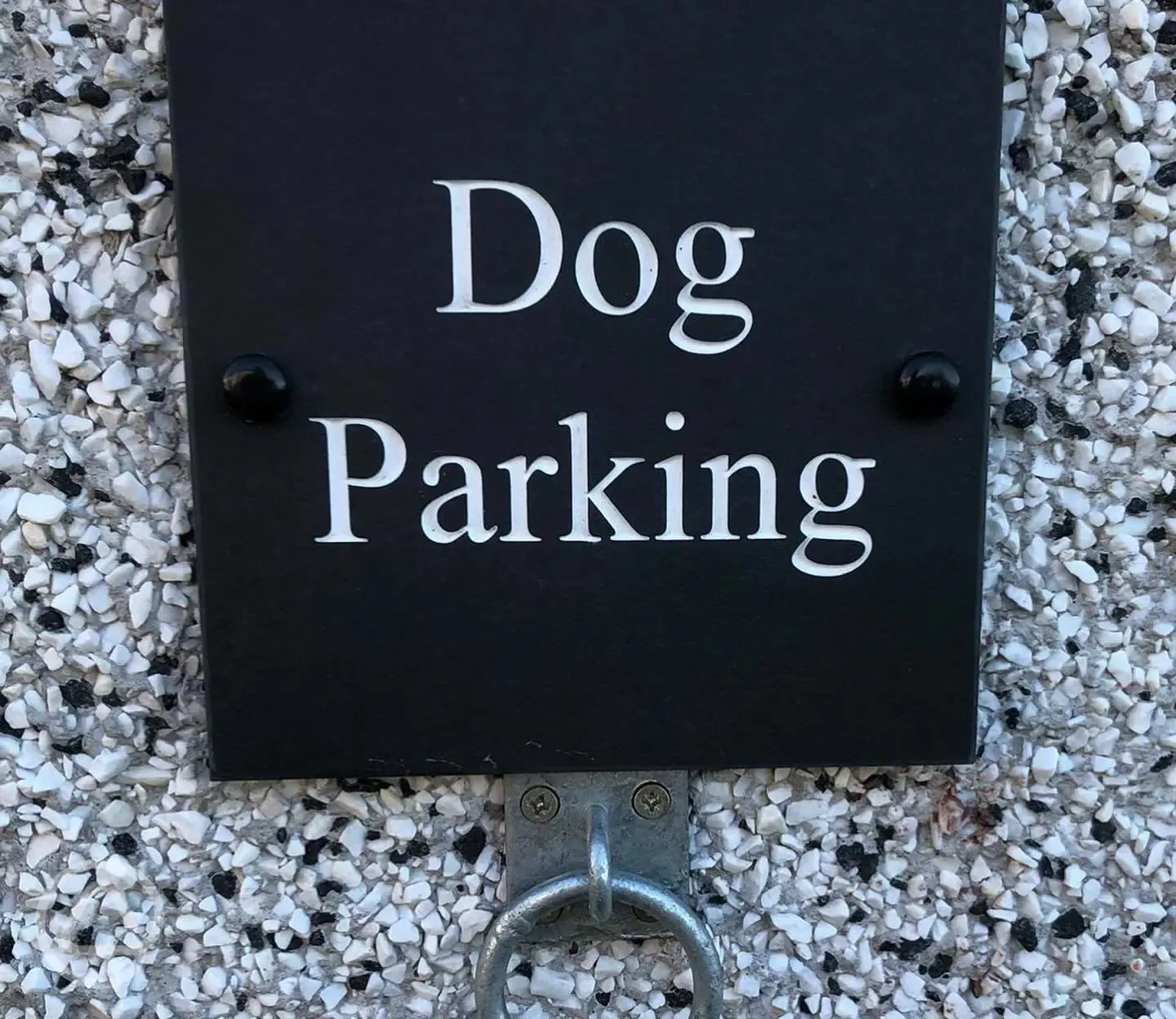 Dog Parking at shower block