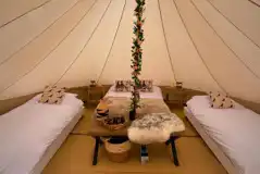 Bell tent interior