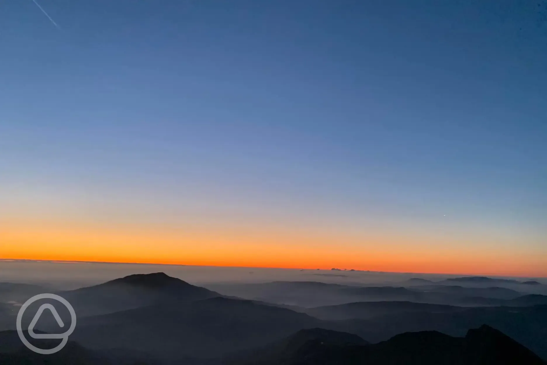 The sunrise from the summit of Snowdon Yr Wyddfa - 10 minutes away
