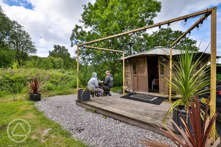 Pod cabin patio