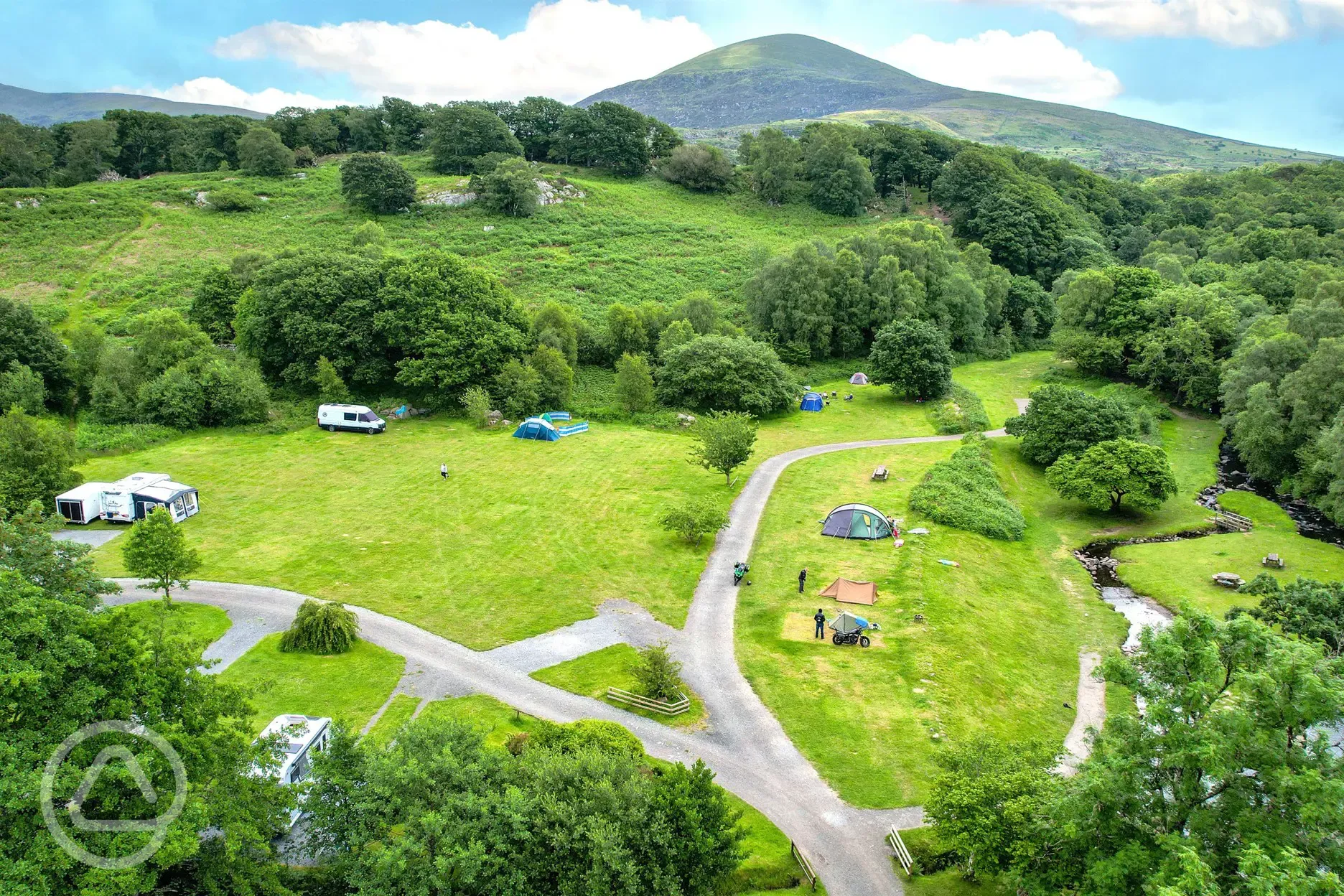 Campsite aerial