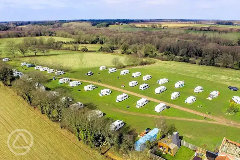 Aerial of the campsite