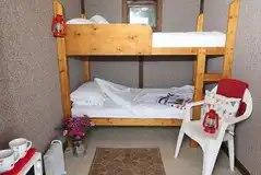 Bunk beds in camping cabin