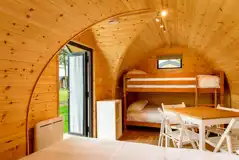 Camping pod interior 