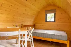 Camping pod interior 