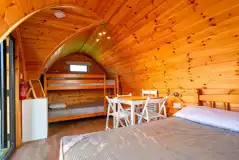 Camping pod interior 