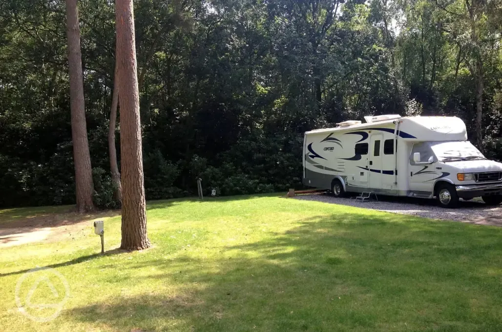 Hardstanding touring pitches