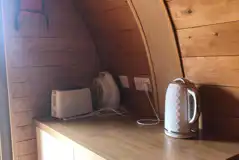 Camping pod interior