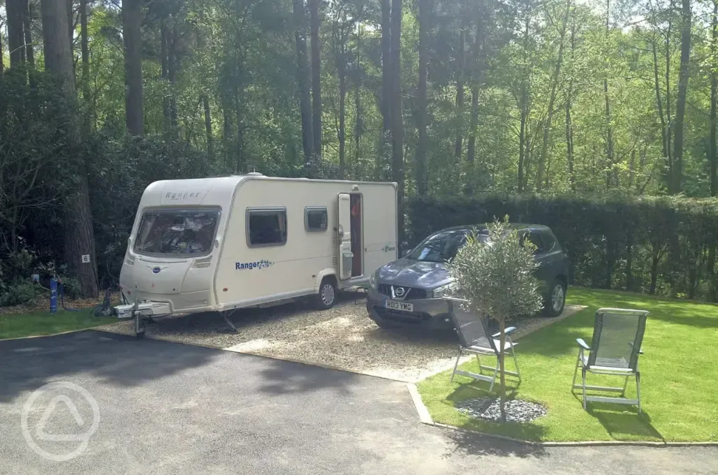Hardstanding touring pitches
