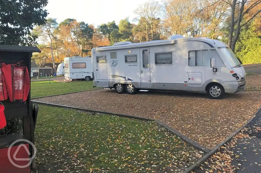 Hardstanding touring pitches