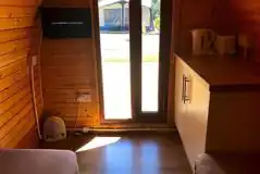 Camping pod interior