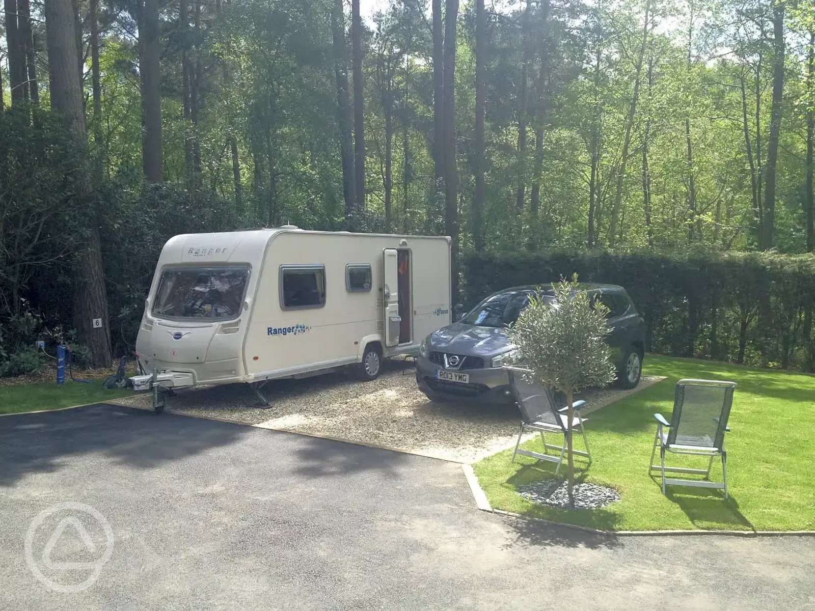 Hardstanding touring pitches