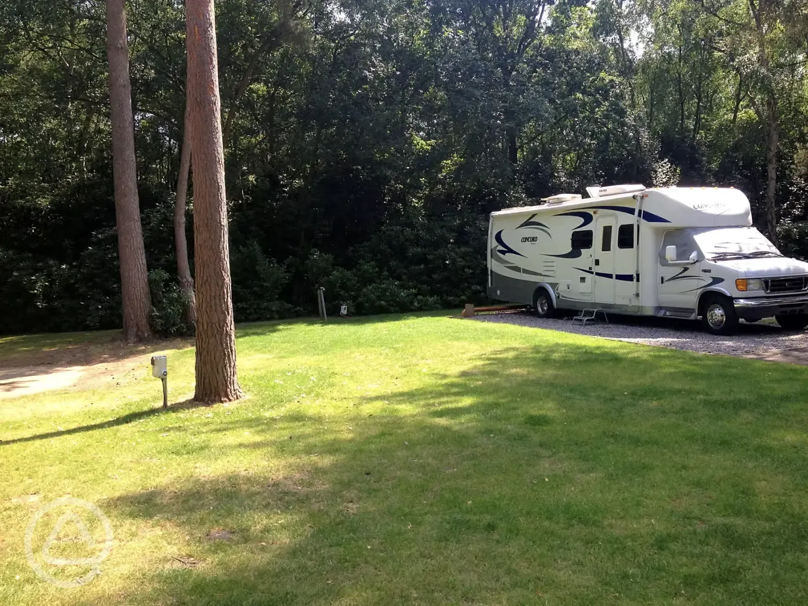 Hardstanding touring pitches
