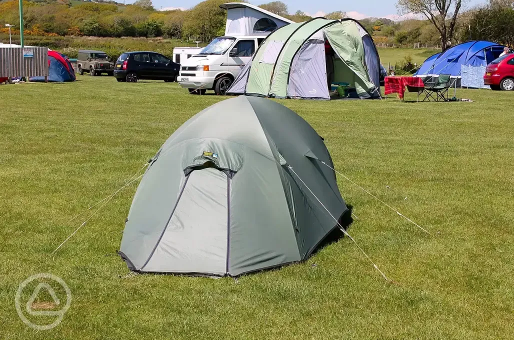 Small non electric backpacker pitches (3.5m x 3.5m)