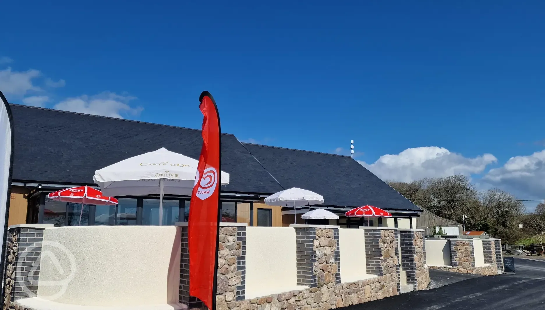 Reception and cafe with takeaway options available