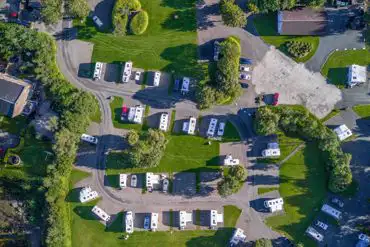 The Woods Caravan Park aerial view