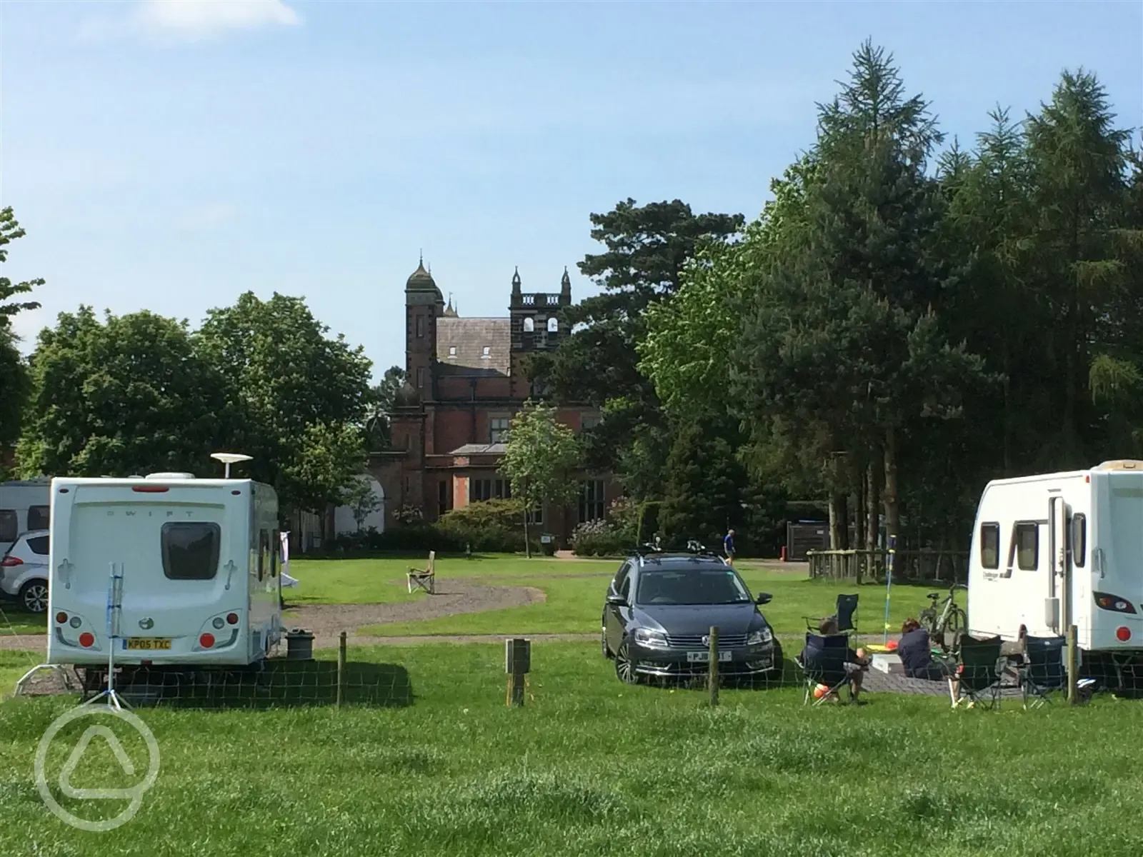 View of the Hall from Caravan Park