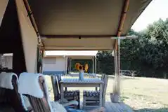 Safari tent exterior