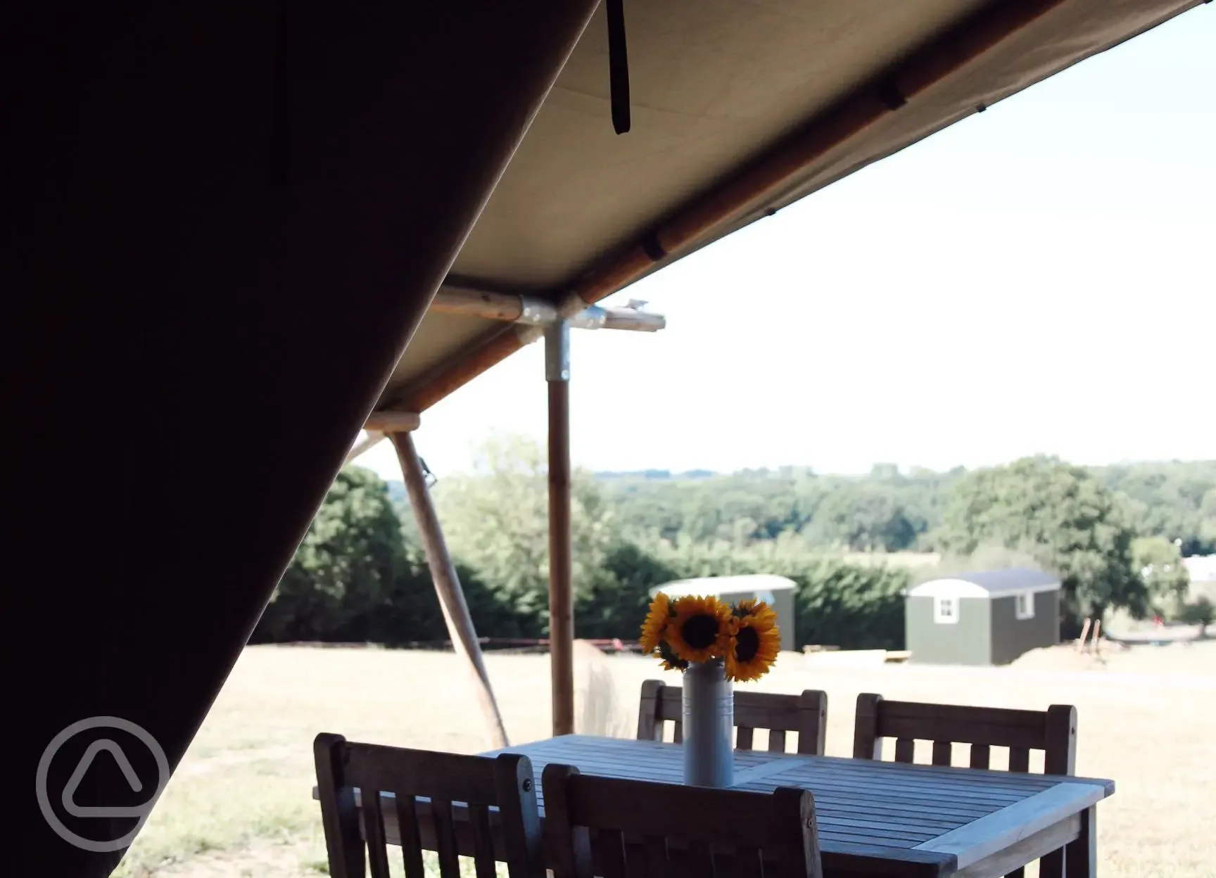 Safari tent exterior