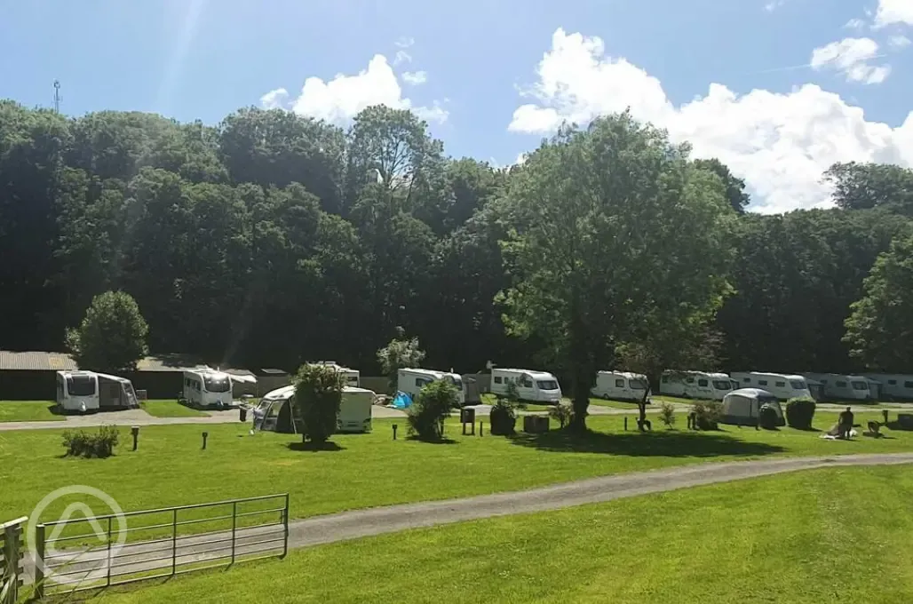 Grass and hardstanding pitches