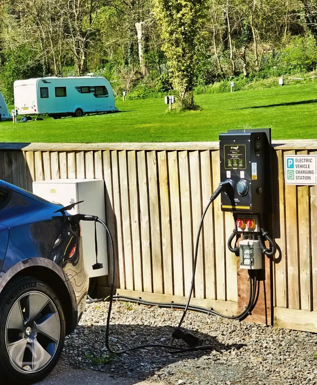 Onsite electric vehicle charging