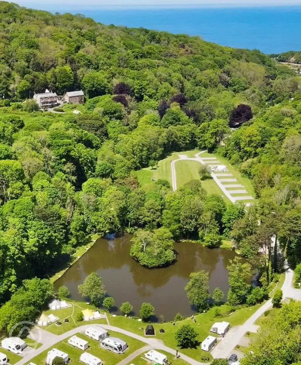 Aerial of site