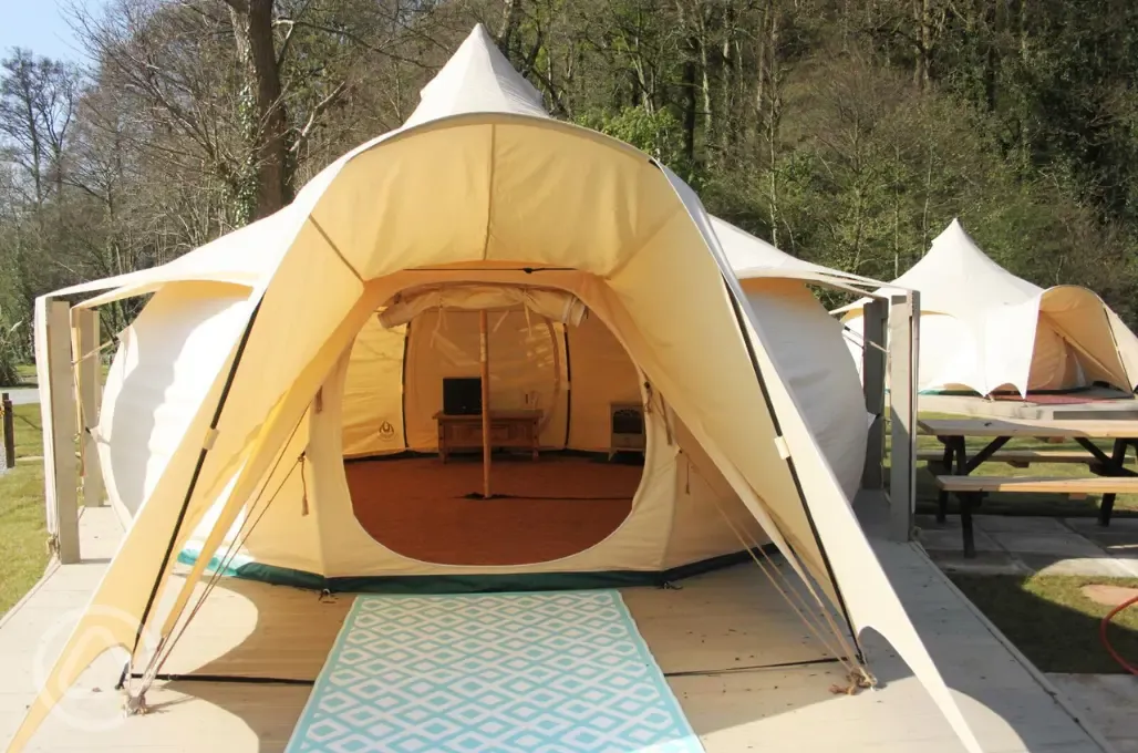 Unfurnished bell tent