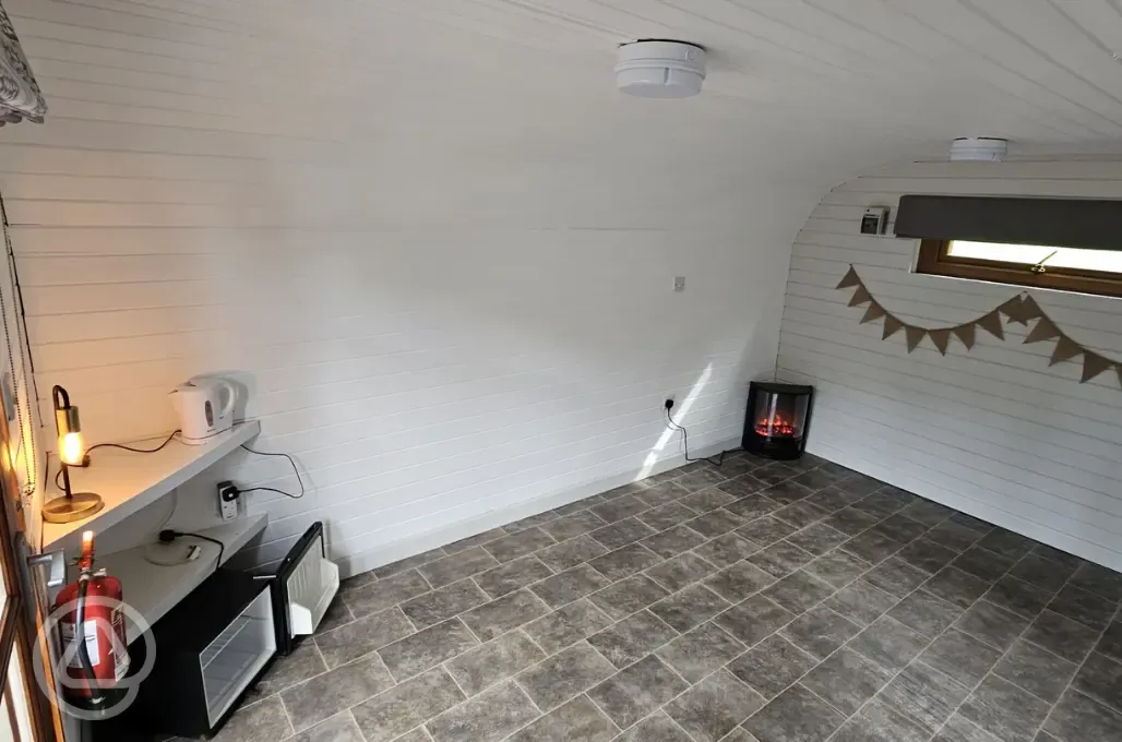 Camping pods interior