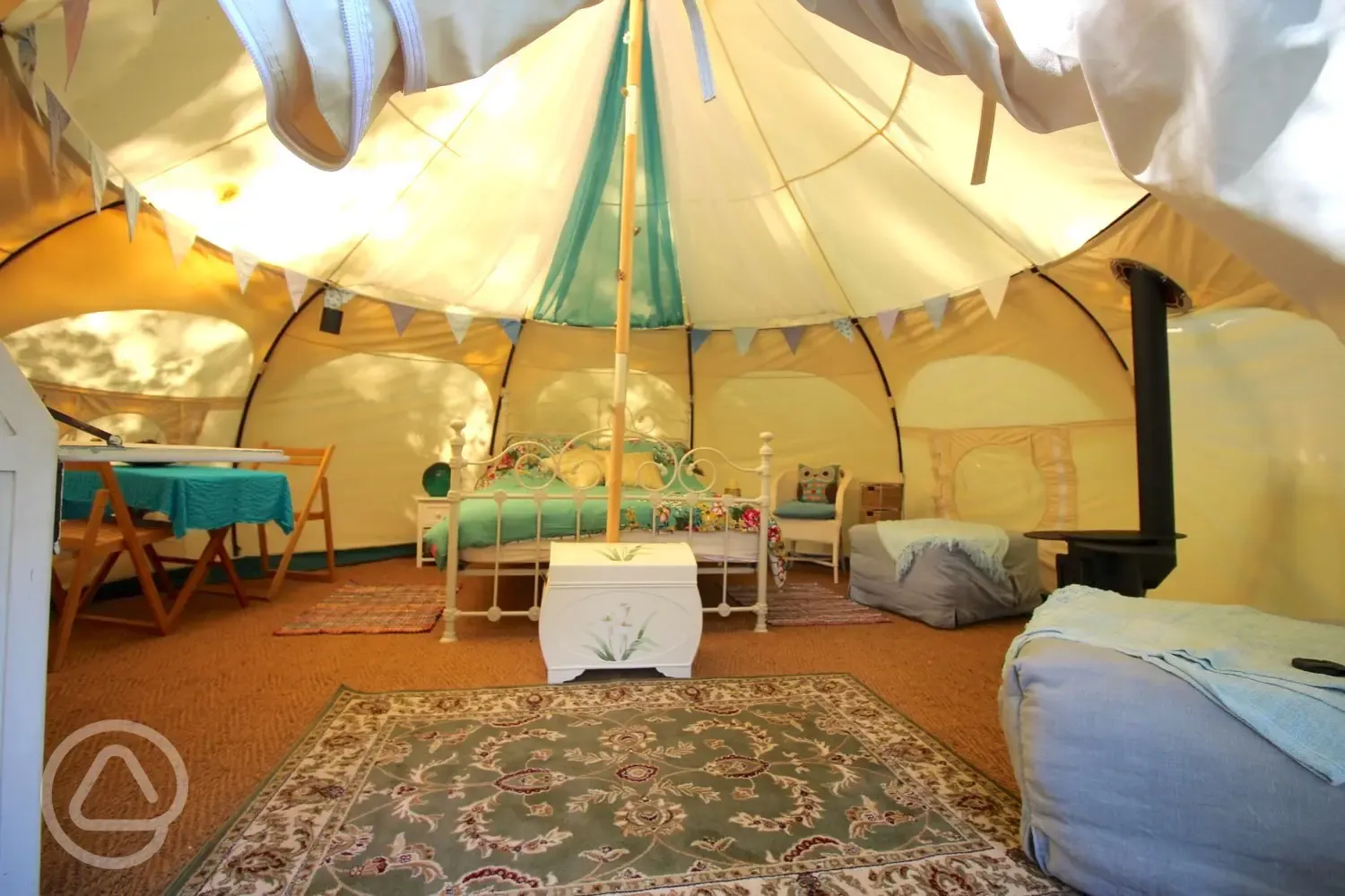 Lily Pad bell tent interior