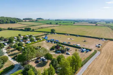 Aerial of the campsite