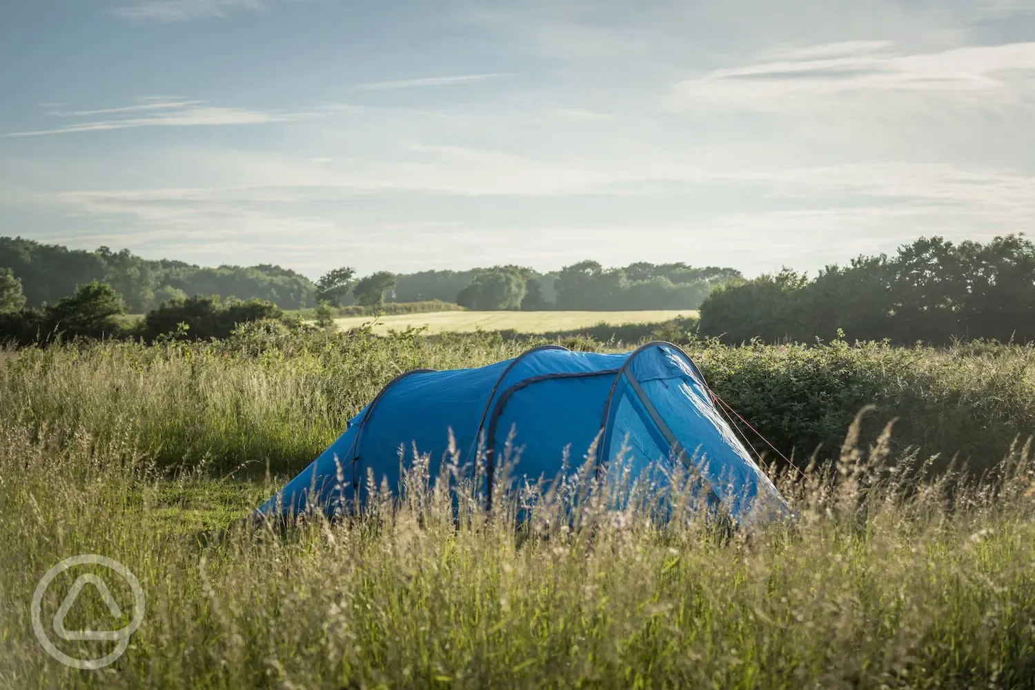 Open meadow camping