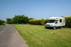 Small campervan on non electric grass pitches