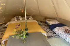 Bell tent interior Bell tent interior