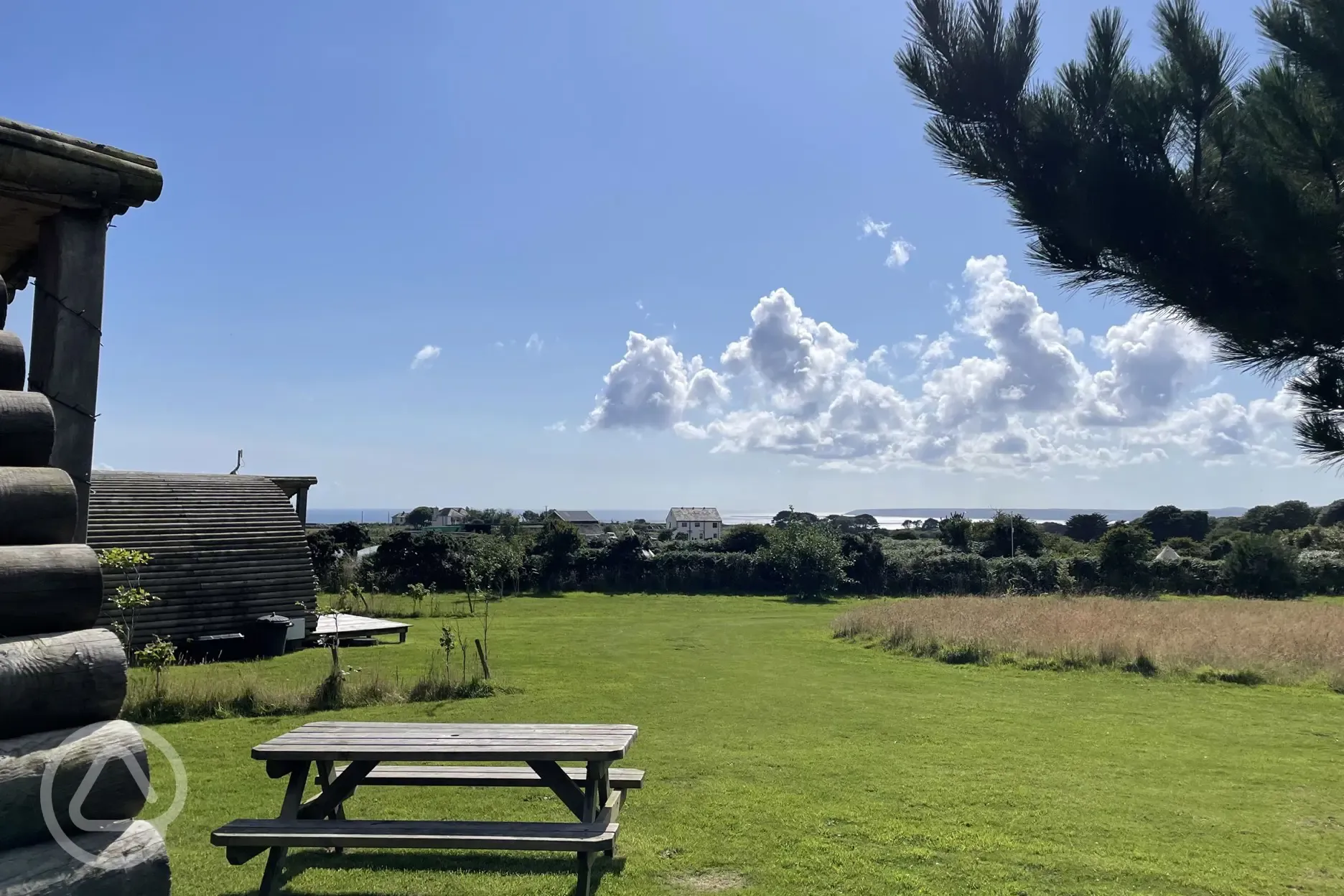 Views from the glamping pods